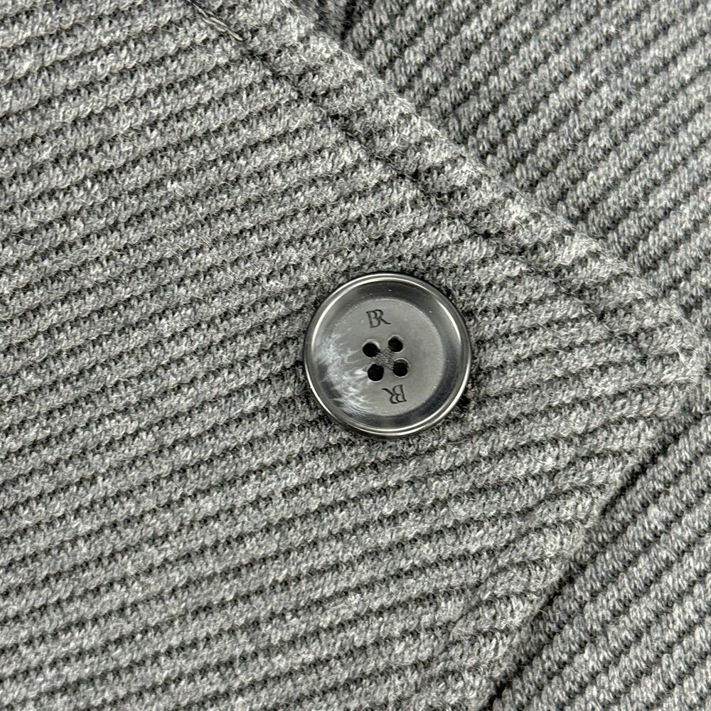 Banana Republic Dark Charcoal Size M Brushed Twill Knit Moto Jacket Coat Cropped - Picture 12 of 16